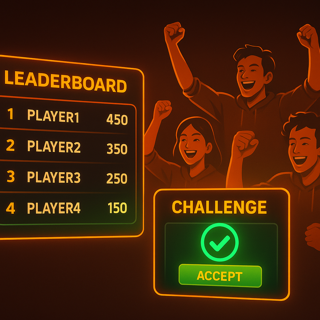feature montage: challenges and leaderboards
